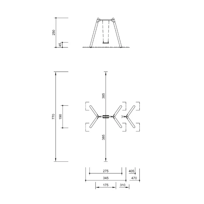 Multi surface Twin Swing special | Playground Equipment | Swing