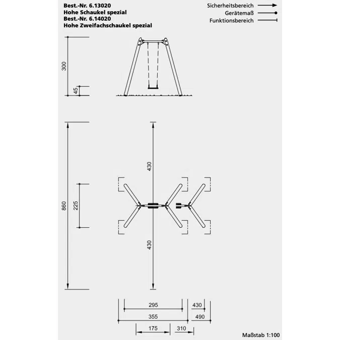 High Twin Swing special | Playground Equipment | Swing