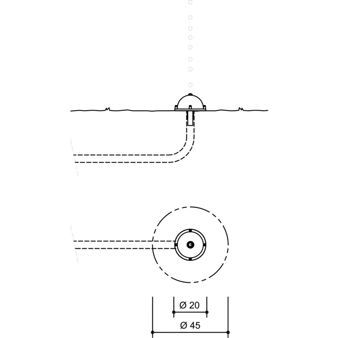 Spraying head with weak water jet | Playground Equipment | Water Play Element