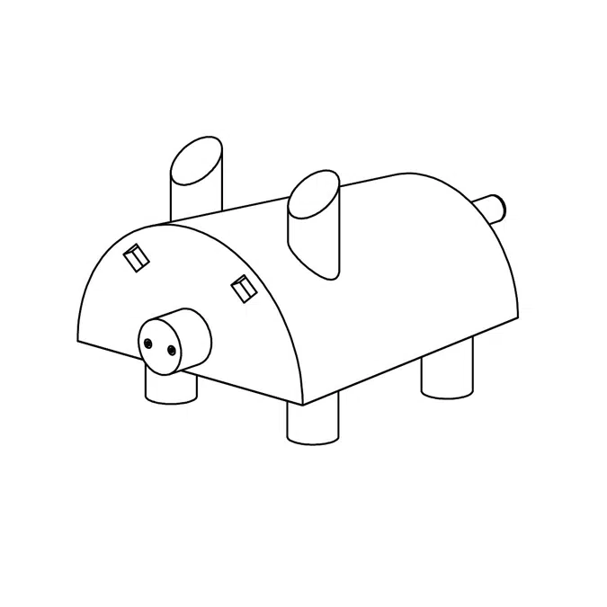 Pig | Playground Equipment | Play Figure