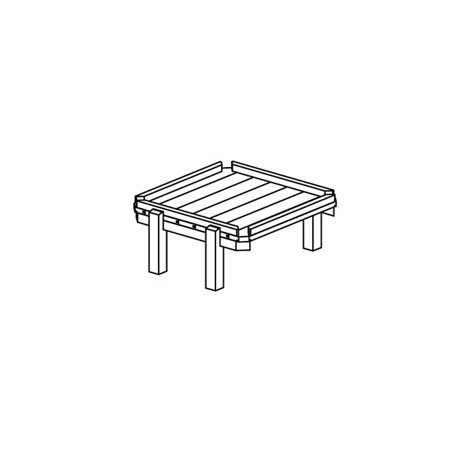 Square Mud Table | Playground Equipment | Water Play Installation
