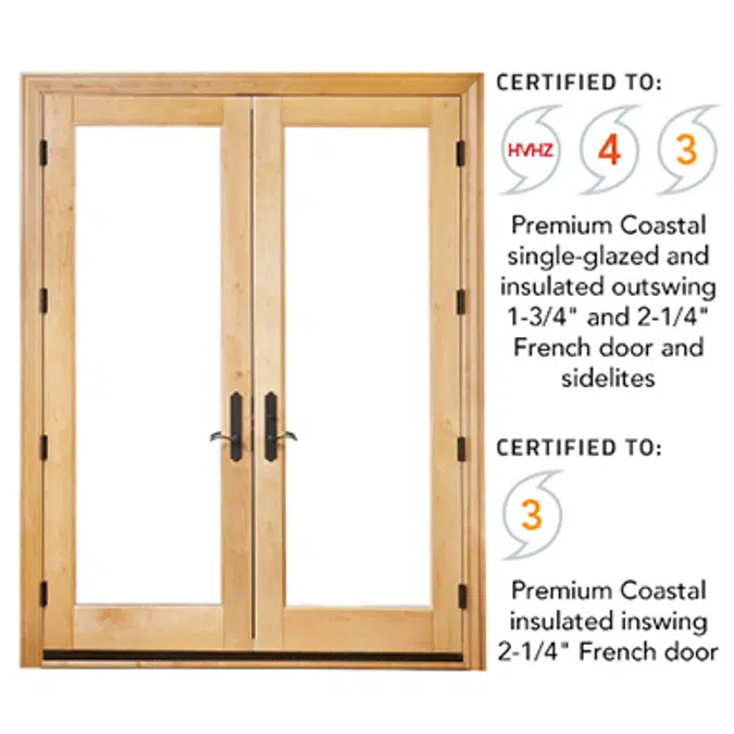 Premium Coastal: Hinged Patio Door