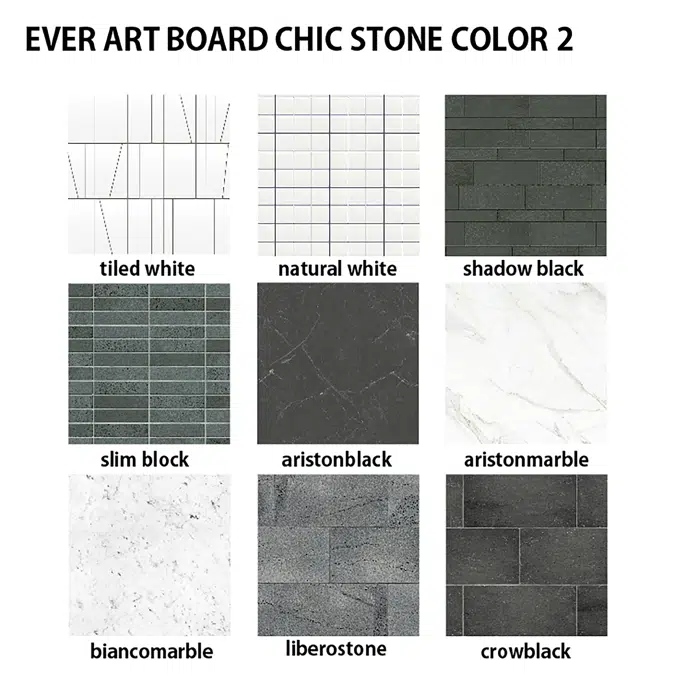 EVER ART BOARD CHIC STONE COLOR