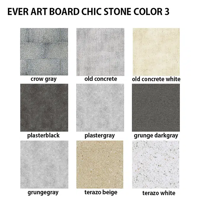 EVER ART BOARD CHIC STONE COLOR