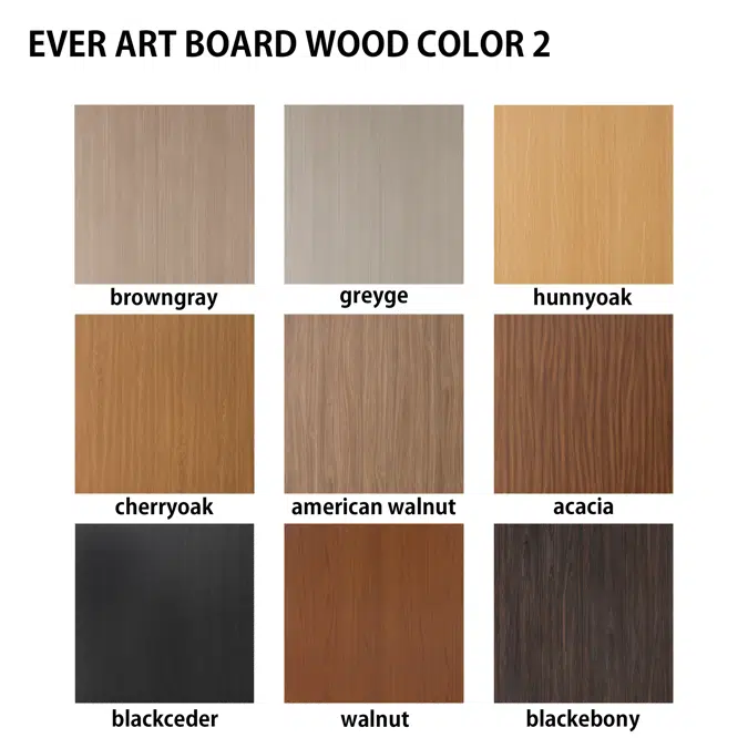 Objets BIM - Téléchargement gratuit ! EVER ART BOARD WOOD COLOR | BIMobject