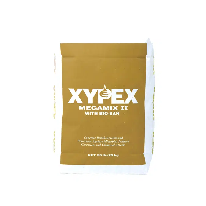 Xypex Megamix II with Bio-San C500 - Antimicrobial Crystalline Waterproofing Repair Mortar