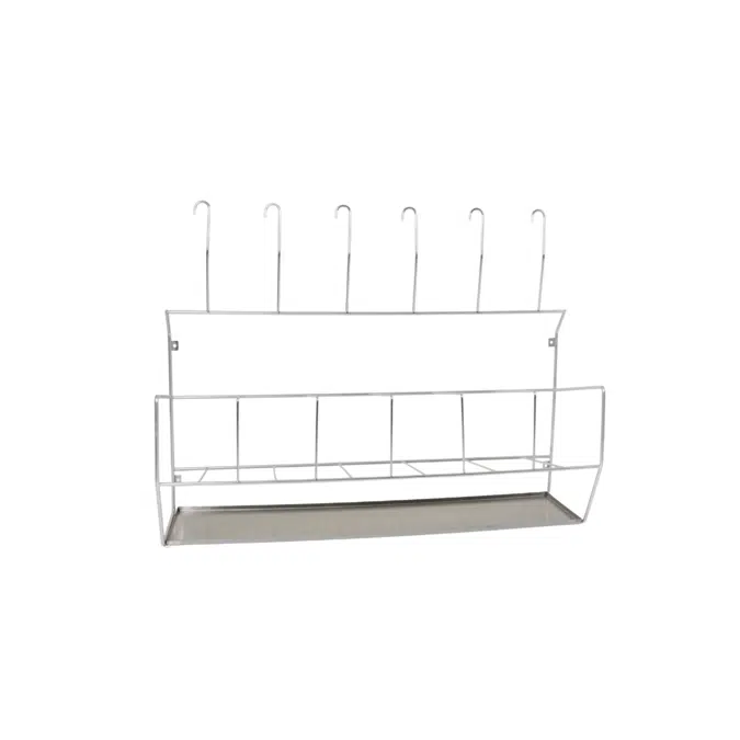 Bedpan and Bottle Stainless Steel Rack