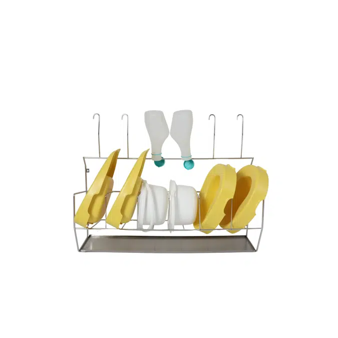 Bedpan and Bottle Stainless Steel Rack