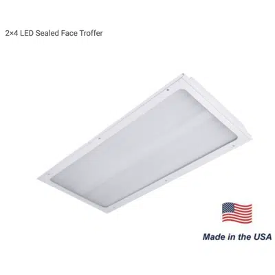 LED Sealed Face Troffers 1x4, 2x4, 2x2 için görüntü