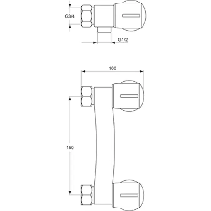 ULYSSE C - Wall mixer