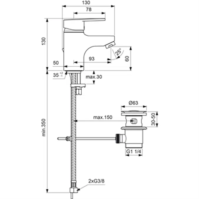 Olyos Mit Lav C3 Monot Bonde Metal Chr