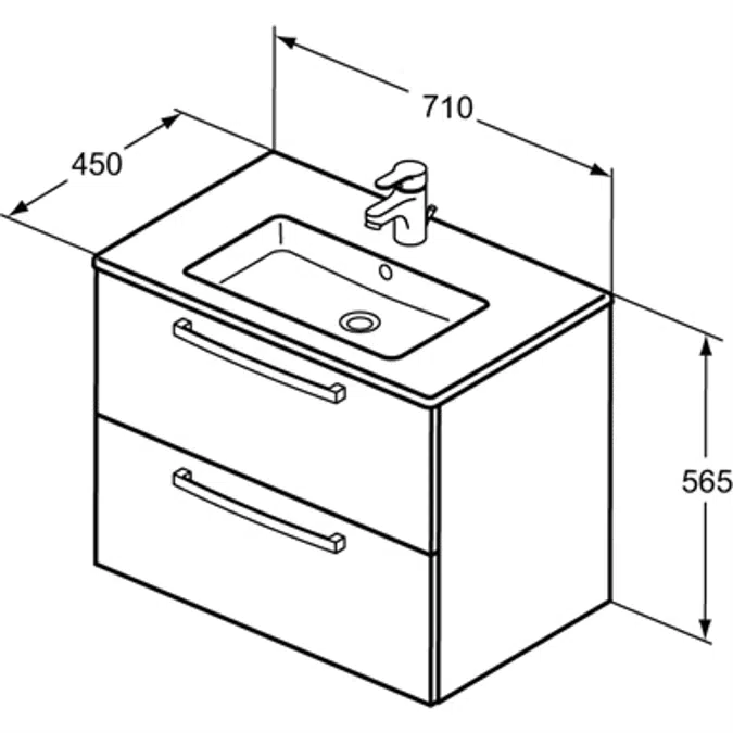 ULYSSE -Furniture & washbasin-plan