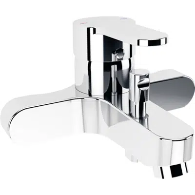 Image for OLYOS - Wall-mounted bath-shower mixer