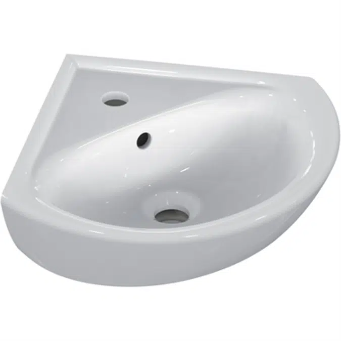 Ulysse Lave-Mains D'Angle 48 Cm Blanc