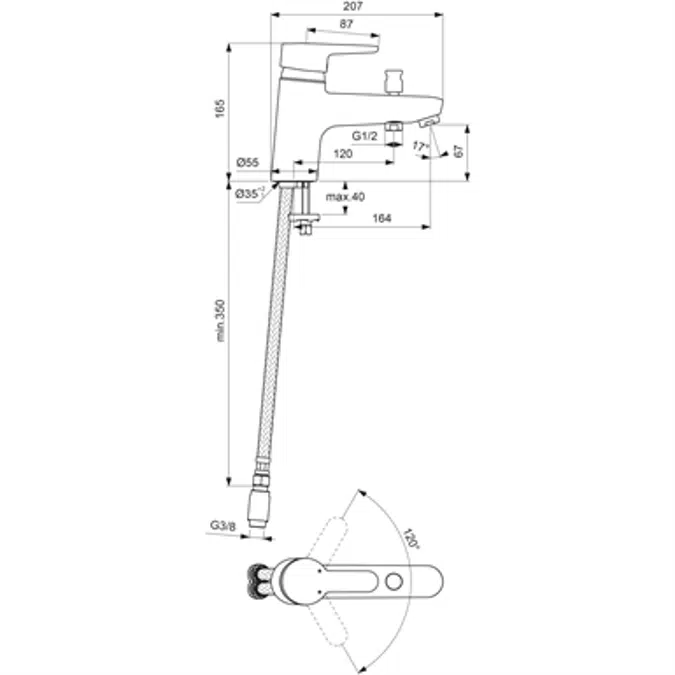 SANIS -Wall-mounted shower mixer