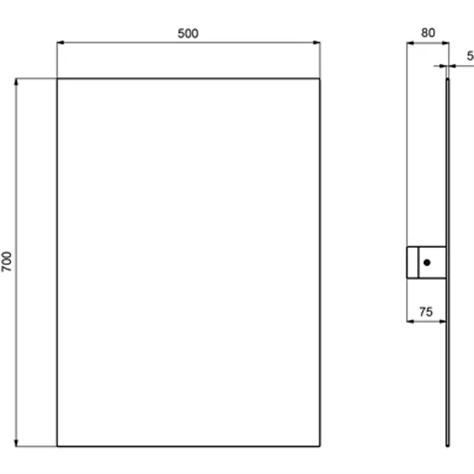 CONTOUR 21 - Mirror 50 x (H) 70 cm