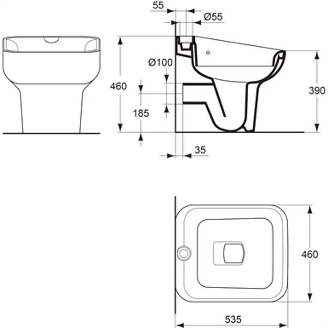 BRENTA - Vidoir on foot horizontal outlet