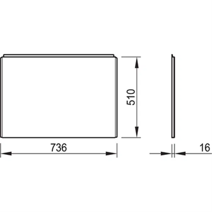 UNILUX - Side apron 70 cm