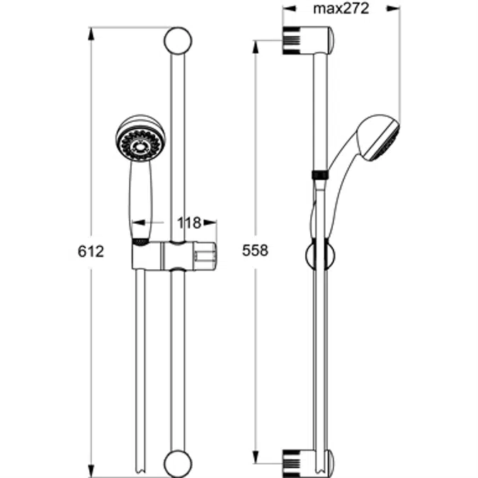 Aqua S1 Ens Barre Dche 60 1J Chr