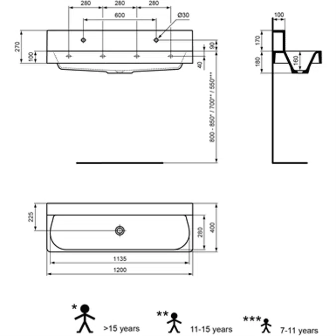 CONTOUR 21 - Headboard 120 x (H) 17 cm