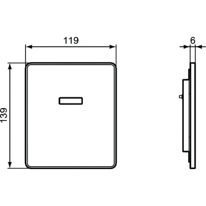 SEPTA PRO U1 URINAL SENSOR FLUSHPLATE & VALVE
