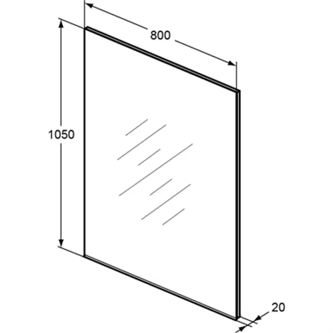 ULYSSE - 80 x 2 x (H) 105 cm