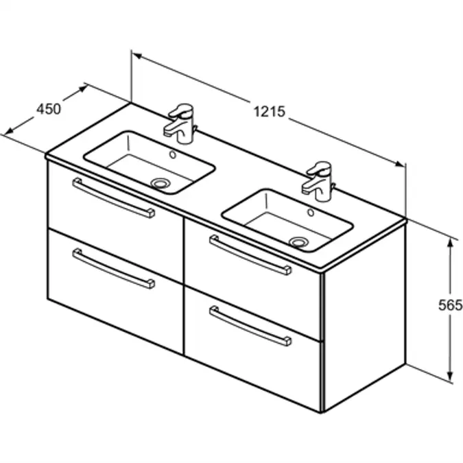 ULYSSE -Furniture & washbasin-plan