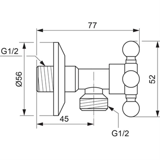 OKYRIS 2 CLINIC - Shower outlet connection