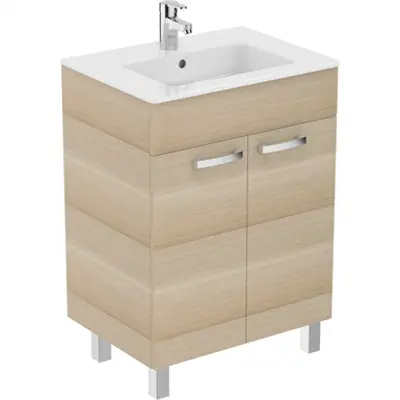 kuva kohteelle Ulysse Ens Meuble 60Cm 2 Port Blc Brill