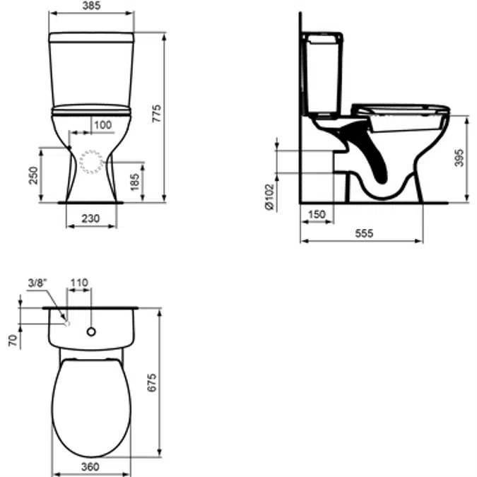 BIM Ulysse Cuvette Sh Blanc BIMobject