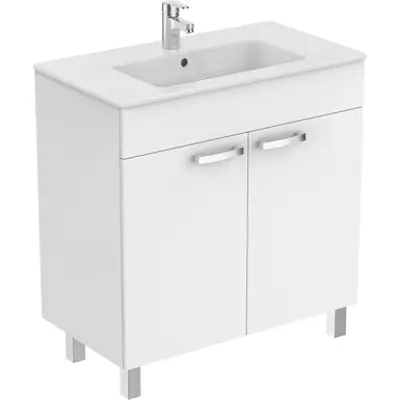 Image for Ulysse Ens Meuble 80Cm 2 Port Blc Brill
