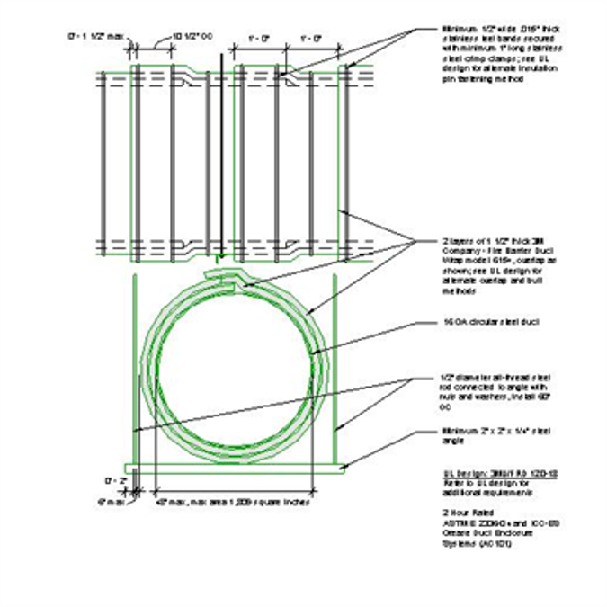 BIM objects Free download! 3M Fire Sealant System FRD12019 Round