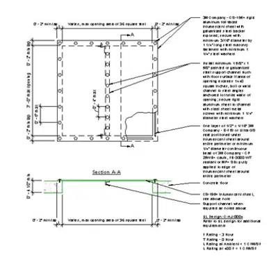 Image pour 3M Fire Sealant System CAJ0004 3 Hr/4 Hr Blank Opening Firestopping