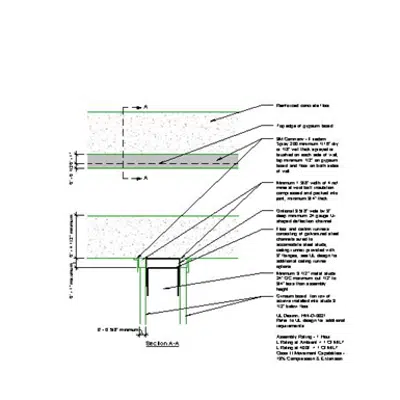 bilde for 3M Fire Sealant System HWD0021 Gypsum to Concrete Firestopping System