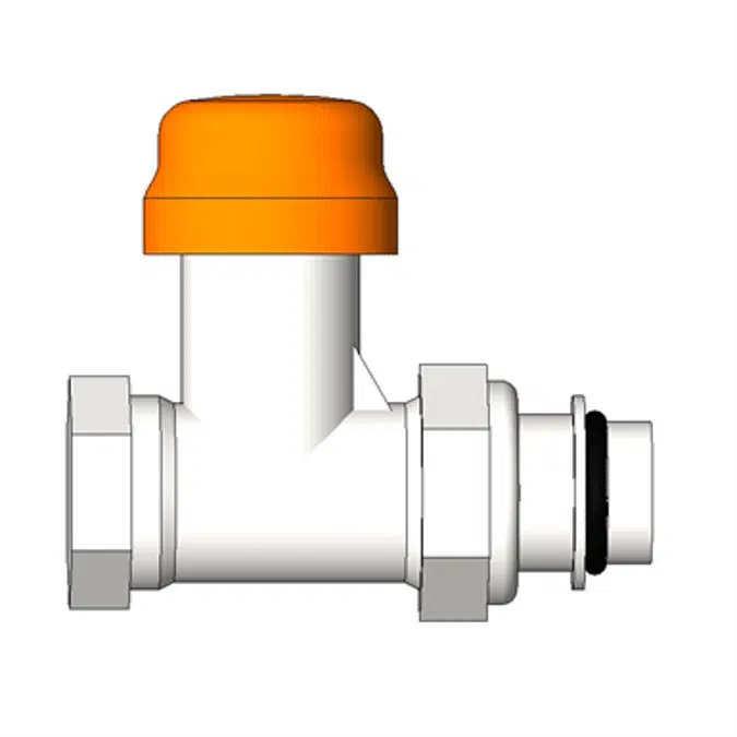 VD2101NH Straight Thermostatic Dynamic Valve Harmonia With Female Connection