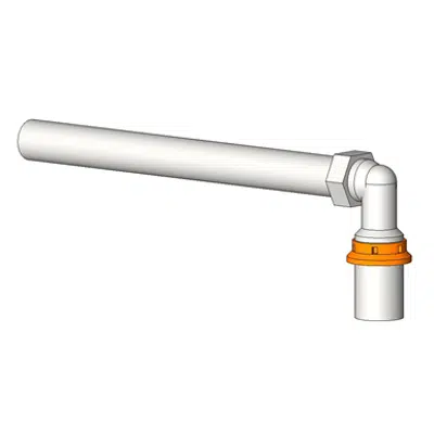 Image pour MP5715 L Fitting With Chrome Plated Copper Pipe
