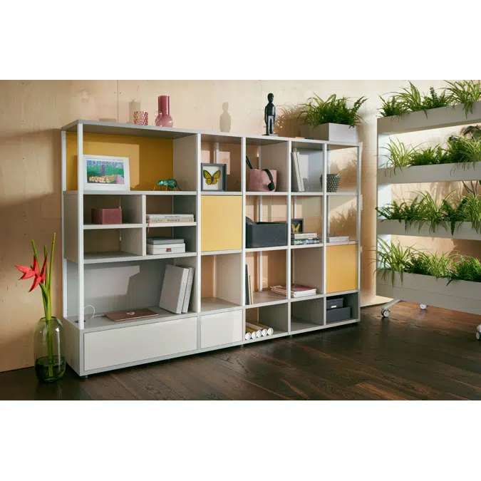 Modular shelving system se:matrix