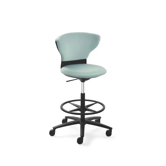 Office swivel chair turn around