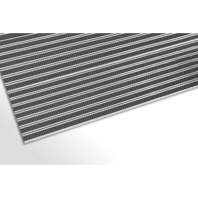 Aluminium entrance matting - Klassik Brosse Grey