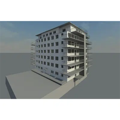 Apartment building Revit 2014图像