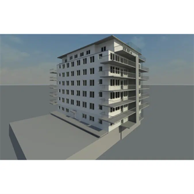 Apartment building Revit 2014
