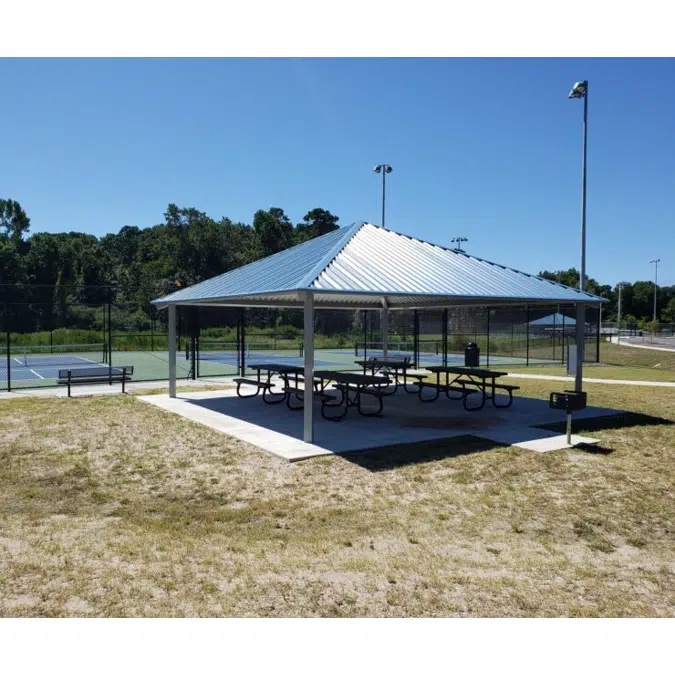 Square Pre-Fabricated Site Shelter, Tube Steel