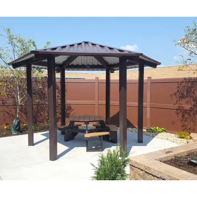 Image for Hexagon Pre-Fabricated Site Shelter, Tube Steel