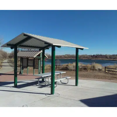 billede til Gable Pre-Fabricated Site Shelter, Tube Steel