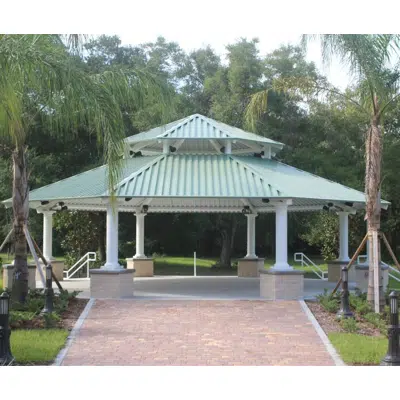 imazhi i Octagon Pre-Fabricated Site Shelter, Tube Steel