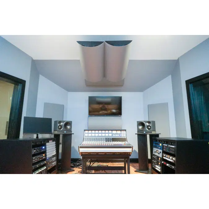 CURVE diffusors™ - Phase-Coherent diffusion, built in bass trap, mid-high internal absorber