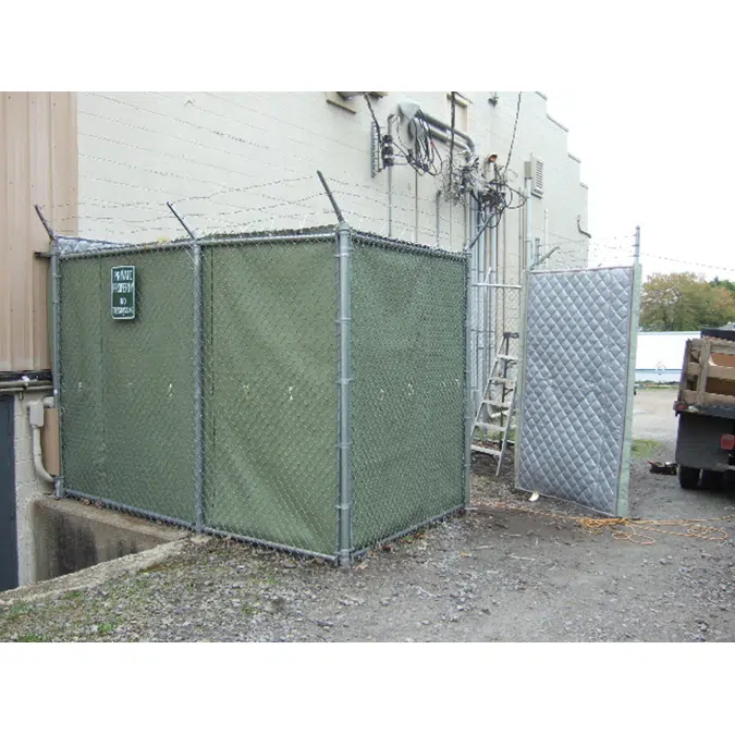 Exterior Grade Noise Barrier Quilted Curtains / Blankets