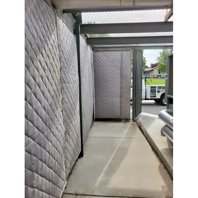 Exterior Grade Noise Barrier Quilted Curtains / Blankets