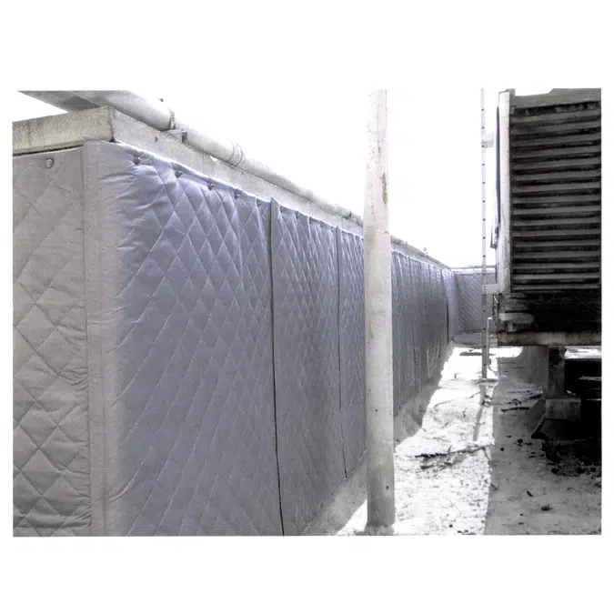 Exterior Grade Noise Barrier Quilted Curtains / Blankets