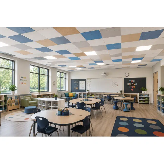 Poly Max™ - Acoustic Polyester (PET Felt) Acoustical Ceiling Tiles
